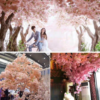 120cm Kāzu Simulācijas Šifrēta Mākslīgā Ķiršu Ziedu Filiāle Zariņš Viltus Sakura Ziedēšanas