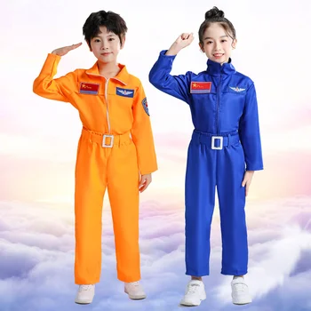 Bērnu Grupa Spēli Astronautu Tērpu Lomu spēles Halloween Kostīmu Karnevāla Cosplay Pilna Mērci Bumbu bērniem Raķešu Kosmosa Uzvalks