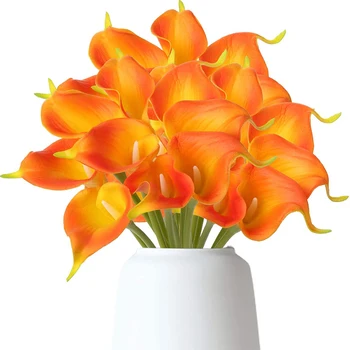 1/5Pcs Kalla lilijas ziedu pušķi, Ornamentu, Mākslīgie Ziedi DIY Līgavas Kāzu Dekorēšana, Sadzīves Photograhp Prop