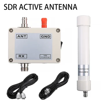 Signāla Pastiprinātājs, kas Saņem Mini Pātagu LF VLF HF, VHF SDR Aktīvā Antena W/ pievienošanas Kabeli 10KHz-30MHz 12-15V 150mA Pohiks