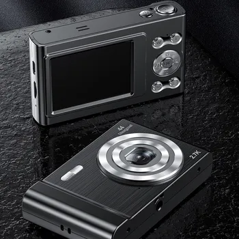 Mazo Digitālo Kameru 2.7 K 2,4 collu IPS Ekrāns 16X Zoom Sejas Noteikšanas Vlogging Kamera 44MP Bērniem Sākot Fotogrāfs