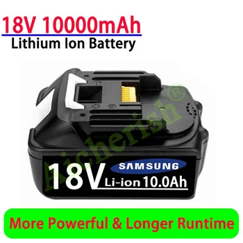 Jaunu 18V 10000mAh Li-Ion Akumulatoru BL1840 BL1850 BL1830 BL1860 LXT400 Elektrisko Urbi putekļsūcējs Par Makita Akumulatora