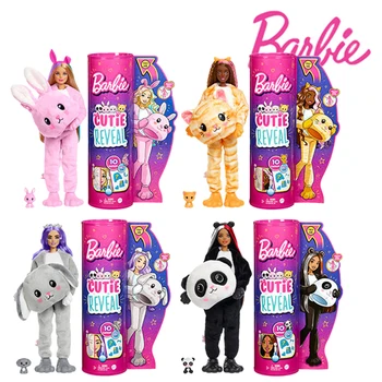 JAUNĀ Barbie HHG18 Cutie Atklāt Cute Pet Fashion Sērijas Barbie COS Dzīvnieku Boneca Grims Rotaļlietas Blind Box Rotaļlietas Meitenēm Dāvanu Izlases 1gb