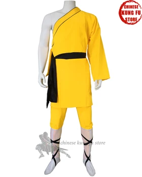 Dzeltena Shaolin Vienotu Vienu Piedurknēm Stilu Populāra Darbības Konkurenci visu Izmēru Bērniem Pieaugušajiem