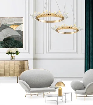 Postmodernisma Ziemeļvalstu lustra vienkārši luksusa kristāla lampu dzīvojamā istaba guļamistaba lampas, gaismas dizainers luksusa radošo restorāns lampas