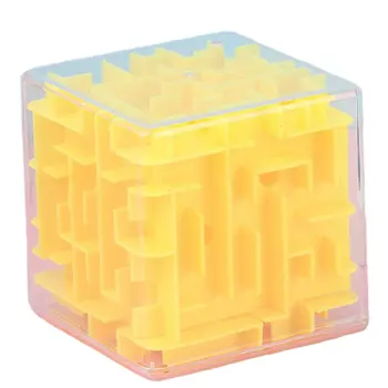 3D Mini Ātrums Labirints Magic Cube Plastmasas Puzzle Spēle Cubos Magicos Mācību Rotaļlietas Labirintā Bumbu Slīdošo Rotaļlietas Chilren Pieaugušo
