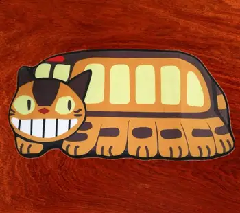 Anime Totoro Autobusu Kaķis Doormat Grīdas Paklājs Apaļš Paklājs, Paklājs Home Hotel Dzīvojamā Istaba Guļamistaba Dekori Anti Slip