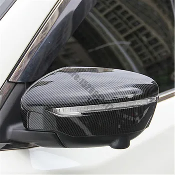Priekš Nissan QASHQAI J11 2016-2021 auto piederumi ABS Chrome Atpakaļskata spoguļa Apdare /Atpakaļskata spoguļa vāciņš Melns Auto Stils