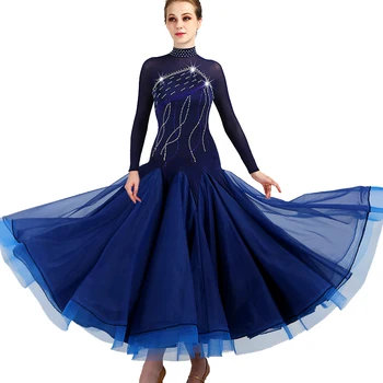 balles deju konkurss kleitas standarta deju kleita sievietēm valsis standarta deju kleitas royal blue q095