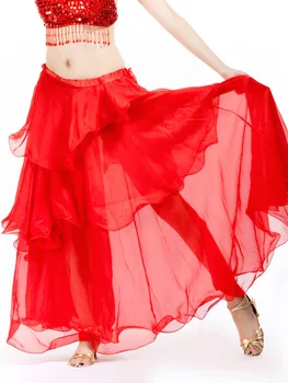2022 Sexy Deju Svārki Vēdera Deju Kostīmu Garo Viļņu Svārki Dress10 Krāsas Vēders Dejotājs Deju Svārki