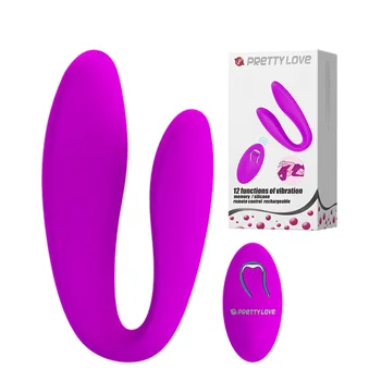 Tālvadības pults Bezvadu Ūdensizturīgs U Tipa 10 Ātrumu Vibratori sievietēm, USB Uzlādējams G Spot Pāri Klitora vibrador Seksa Rotaļlietu