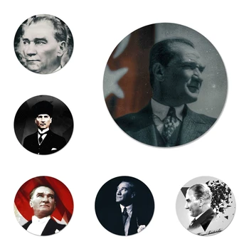 58mm Fenerbahce Mustafa Kemal Ataturk Žetons Broša Pin Piederumi Apģērbs, Mugursoma Apdare dāvanu