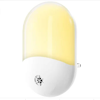 Gaismas Sensors Nakts Gaisma ES/ASV/ UK Plug in LED Lampas Bērnu Bērniem, Silti Balta Gaisma Gaitenī Guļamistabas, Garāža Koridors, Virtuve