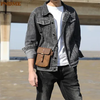 PNDME modes vintage īstas ādas vīriešu maza tālruņa pleca soma āra atpūtas gaismas crazy horse pātagot mini messenger bag