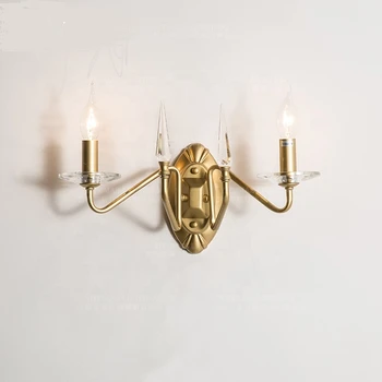Luksusa zelta sienas lampas, gultas, iekštelpu zemapmetuma mājās dekoratīvās goden sienas sconce bēniņi lampas mūsdienu kristāla sienas lampas headboard