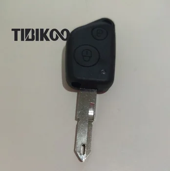 10PCS/20PCS Atslēgu Sagataves Par Peugeot 206 Automašīnu Taustiņu Tālvadības Shell 2 Pogas Taustiņu Gadījumā