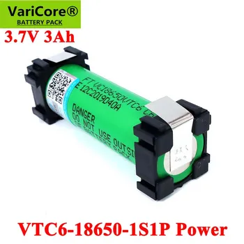 20 gab. VariCore VTC6 3,7 V 3000mAh 18650 Li-ion akumulatorus Skrūvgriezi Elektriskie rokas urbi DIY šuves akumulatoru