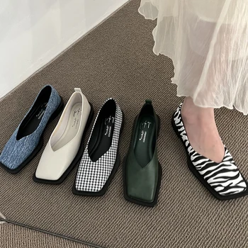 2022 Jaunā Pavasara Vasaras Mary Janes Dzīvokļi Kurpes Lolita Retro Sieviešu Sandales Kleitu Modes Chunky Sekla Kurpes Zapatos