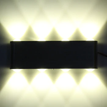 Augstas kvalitātes 8W AC85-260V LED Sienas Lampas, Āra Siltā Cool Balta Nakts Gaisma Dzīvojamā Istaba Aptumšojami Mājas Dekori Lampas Armatūra