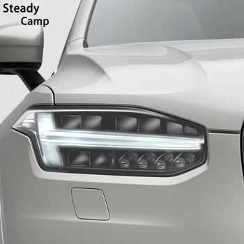 2 Gab. Automobiļu Priekšējās Gaismas Pārredzamu TPU Uzlīme, priekšējo Lukturu aizsargplēvi Volvo XC90 XC40 XC60 S60 S90 V60-V90 Piederumi