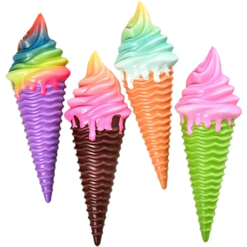 4gab Imitētu Deserts Veikala Saldējumu Konusa Modelis Saldējumu Konusa Displeja Aksesuārus Viltus saldējums Aksesuāri