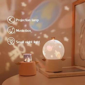 LED Kosmosa Planētas Projektoru Lampas Bērnu Guļamistaba Dekori Nakts Gaisma USB Maksas Music Box Radošo Dāvanu Bērns un Draudzene