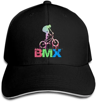 Unisex Regulējams Retro BMX Sasniedza Hat Kokvilnas Kovboju Cepuri Vīriešu un Sieviešu