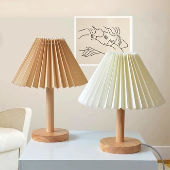 Vintage Kroku Galda Lampas Guļamistabas Ins DIY Galda Lampu Mājas Dekors Cute Lukturi Ar led Spuldze Gultas Lampa lamparas de mesa