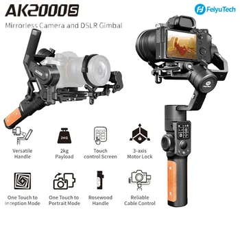 FeiyuTech AK2000S DSLR Kameras Stabilizators Rokas Video Gimbal piemērots DSLR Mirrorless Kameru 2.2 kg Kravnesība