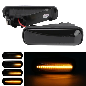 Pagrieziena Signāla Gaismu Blinker Honda Civic Dinamisko LED Sānu Gabarītlukturi 2gab/komplekts Dūmu Objektīvs