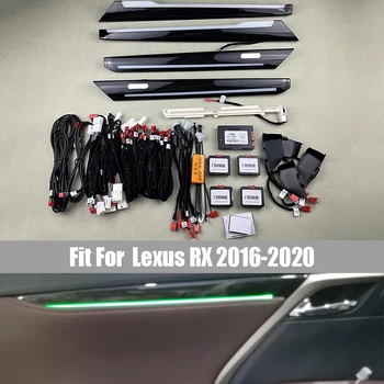 Derīgs Lexus RX 2016 - 2020 Papildu Gaismas Apdares Lampas 64 Krāsas Apkārtējā Apgaismojuma Lampas Cita Auto Rotā Atmosfēru Gaismas