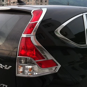 ABS Chrome Honda CR-V 2012 2013 2014 piederumi Auto Aizmugurējie Lukturi Aizmugurējie Lukturi Apdare, Rāmis, Vāks Melns auto stils 4gab