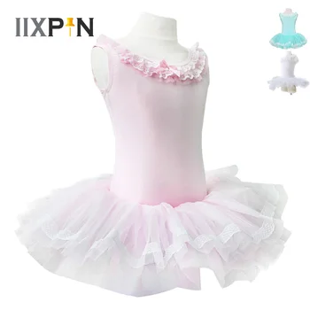 IIXPIN Bērniem Meiteņu Baleta Tutu Deju Kleitu Valkāt Leotard Svārki Deju Kleitu Meitenēm profesionālā baleta tutu meitene, deju apģērbi