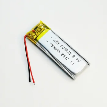 3.7 V 501235 Uzlādējams litija jonu polimēru baterija 150mAh LIPO li-ion Baterijas MP3 MP4 atskaņotājs bluetooth ierīci