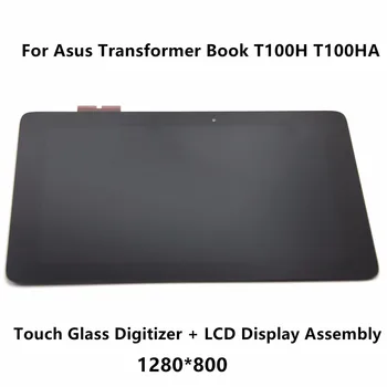 Jauno 10,1 collu Tablete Touch Stikla Digitizer Paneļa+LCD Displeju Montāžas Nomaiņa Asus Transformer Book T100H T100HA