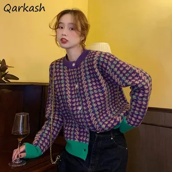 Jaka Sieviešu Džemperi O-veida kakla Dizaina Harajuku Drēbes, Džemperis Silts Classic Preppy Studentu Rudens Populārs Mājīgu Ulzzang Dienas