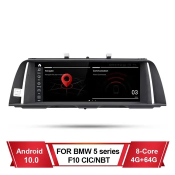 10.25 Collu Android 10.0 Auto Multimediju Atskaņotājs, Stereo Autoradio Navigācija GPS 4G par 2011. - 2016. gada BMW 5. Sērijas 520i F10, F11, CIC NBT
