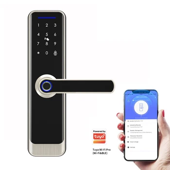 Smartek Tuya Wifi Elektronisko Rfid Pirkstu Nospiedumu Keyless Paroli, Āra Ūdensizturīgs Smart Lock