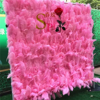 SPR Jaunu Dizainu rozā spalvu Ziedu Sienas Fona Kāzu Vairumtirdzniecības Mākslīgo Ziedu Paklāja Pielāgotus Ziedu Sienas