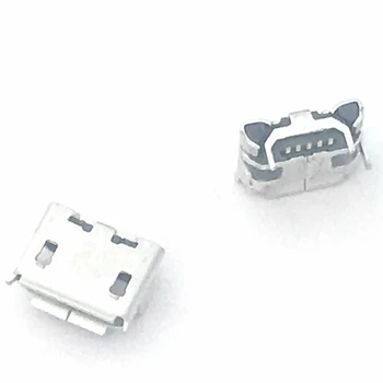 20pcs Micro USB 5pin Jack Female Ligzda Savienotājs VĒRŠA Ragu Cirtaini Muti Asti Uzlādes Mobilais Tālrunis
