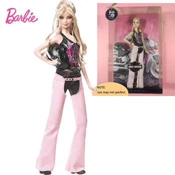 Sākotnējā Barbie Amerikāņu Izlase Harley Davidson 2008 50. Limited Edition Jubileju Lokomotīvju Kolektora Lelle, Rotaļlietas Meitene
