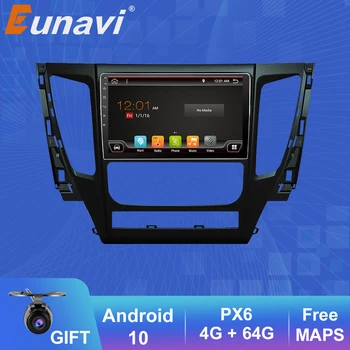 Eunavi 2 Din Auto Radio, GPS Mitsubishi Pajero Sport 3 2016 2017 2018 Multivides Video Player 9