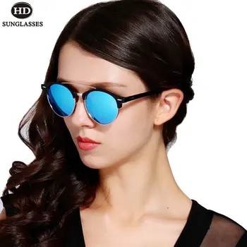 HDclear Polarizētās Saulesbrilles Sieviešu Retro Braukšanas Brilles Vīriešiem Oculos De Sol Mujer Āra Gafas UV400 Spoguļa Pārklājumu Briļļu LM030