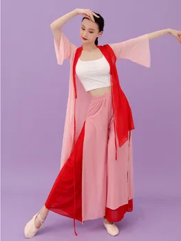 Klasiskās Dejas Drēbes Cietā Topi Marli Drēbes Cheongsam Darbības Izpildes Drēbes, Sieviešu Bikses Prakses Drēbes Jaunas