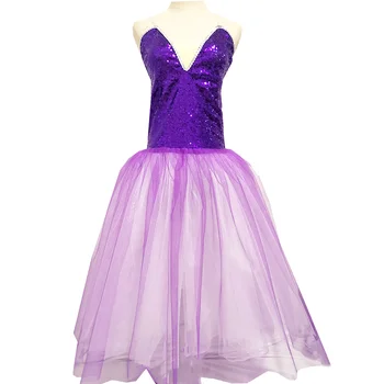 Violeta Baleta Kleitu Meitenēm Gulbju Ezers Tutu Svārki Vēdera Deju Tērpi Princess Tutu Pankūku Dancewear