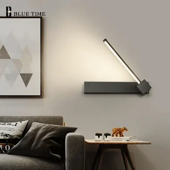 7W Modernās Sienas lampas LED Spīdumi, lai Dzīvojamā istaba Guļamistaba Virtuves Gultas Lampa, Apdares Sienas gaismas Sconce Led Lampas, Melns&Balts