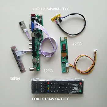 TV56 AV, VGA, USB LCD LED 30pin Kontrolieris valde UZRAUGA vadītāja Karti LP154WX4-TLCC 1280*800 15.4