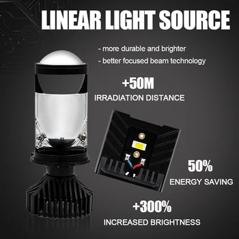 Y2-T9 auto lukturu spuldzes H4 ir universāls led gaismas ieguvi, izgatavota no ksp mikroshēma un Kondensatora Lēca,var izeja 12v 6000K spot gaismas