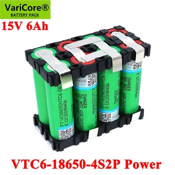 VariCore 18650 VTC6 4S1P 14.4/14.8 v 3000mAh 4S2P 6000mAh 20 ampēri 15V 16.8 V Skrūvgriezis bateriju šuves akumulatoru