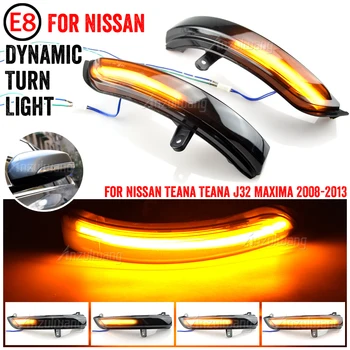 LED Dinamiskais Pagrieziena Signāla Gaismu Sānu Spoguļi Sērijveida Indikators Priekš Nissan Teana J32 2008 - 2012